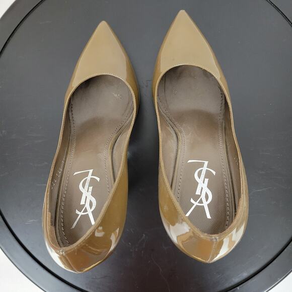 Yves Saint Laurent Womens Heels Size 8 Patent leather Platform Pointy Toe Pumps - Picture 3 of 14